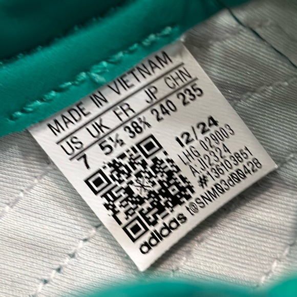 Adidas New Barreda Decode Women’s Trainers, Collegiate Green/Ice Lavendar - Picture 10 of 11